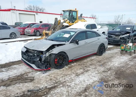 2022 Hyundai Elantra N из США, поврежденный, VIN KMHLW4AK1NU007165